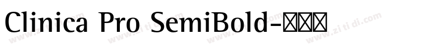 Clinica Pro SemiBold字体转换